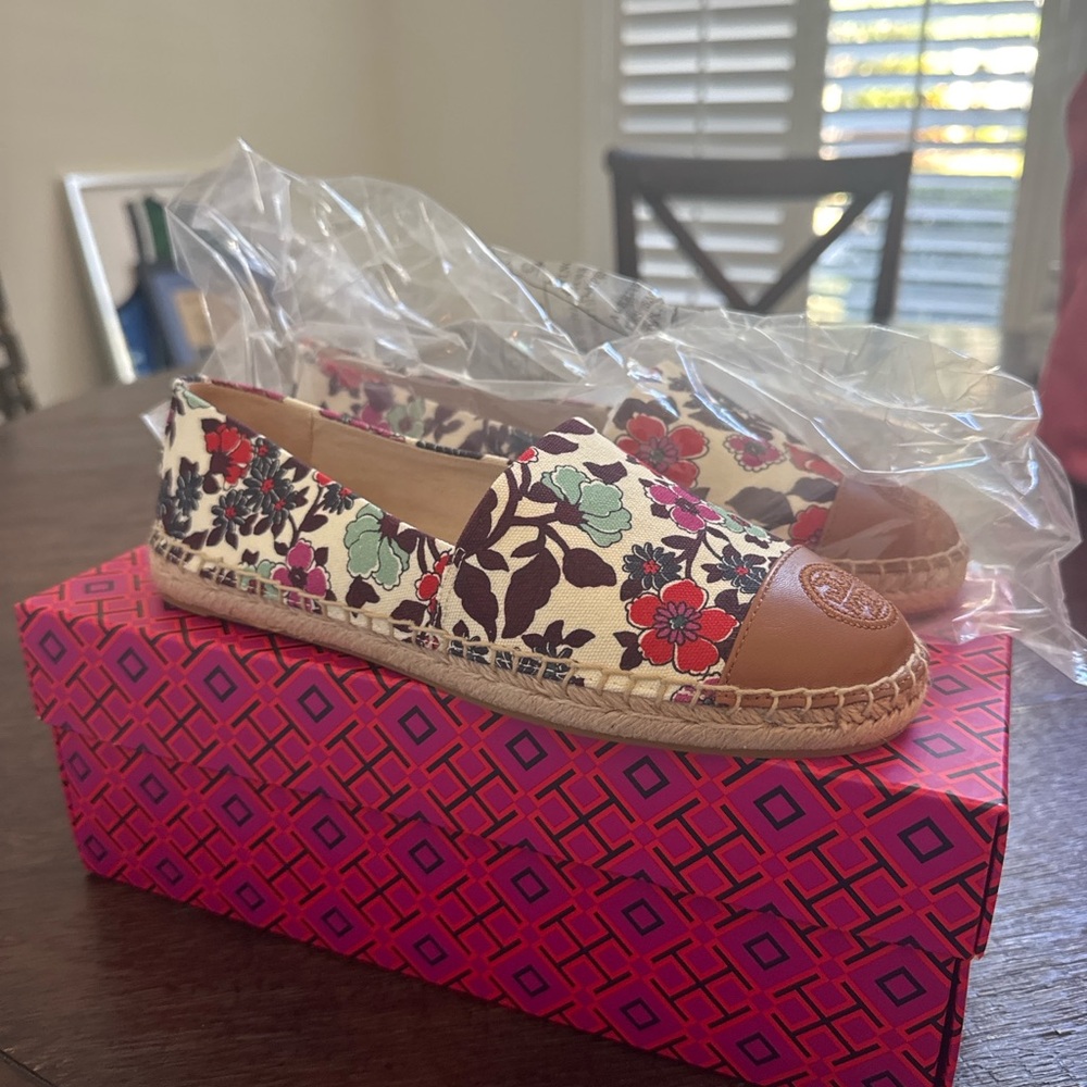 Tory Burch Multicolor Floral Espadrilles